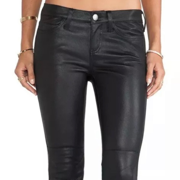 Current Elliot Leather Biker Pant - Picture 3 of 16